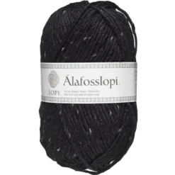Garn Istex Alafosslopi 100 g svartmelert – 9975 Black tweed