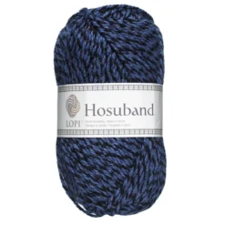 Garn Istex Hosuband 100 g blå/svart – Blue-black 0226