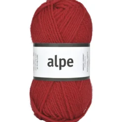 Garn Järbo Alpe 50 g rød – 36102 X-mas red