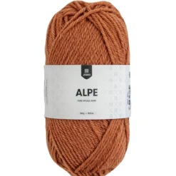Garn Järbo Alpe 50 g rustbrun – 36122 Ginger brown