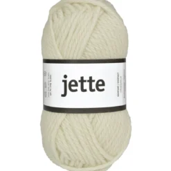 Garn Järbo Jette 50 g naturhvit – 26317 Vanilla white
