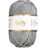 Garn Järbo Lady 50 g grå – 44203 Grey