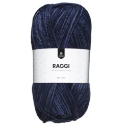 Garn Järbo Raggi 100 g blåmelert – Stonewash denim 15242