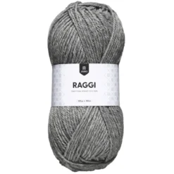 Garn Järbo Raggi 100 g lysegrå – Light grey 1549