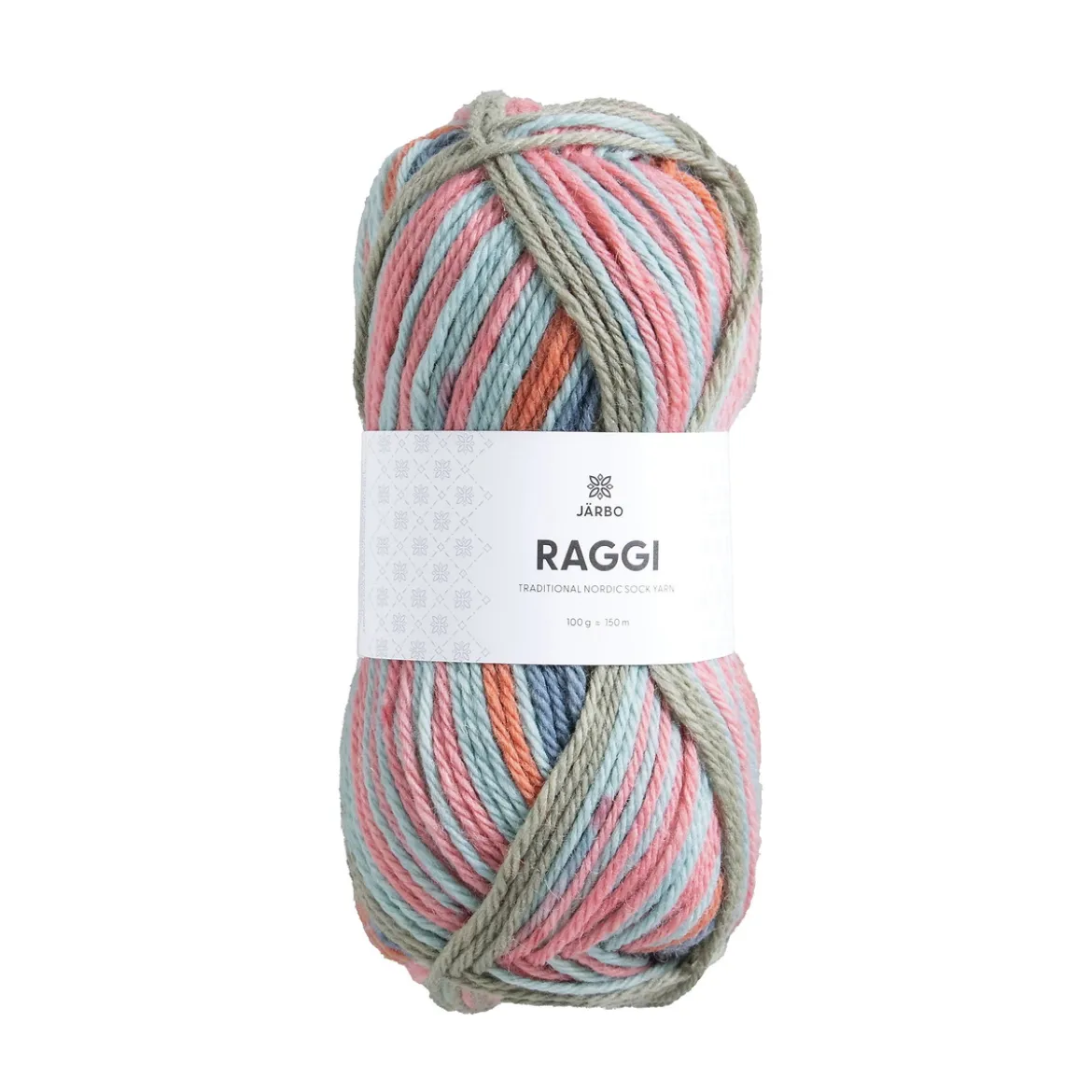 Garn Järbo Raggi 100 g pastell – Pastell 15269
