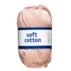 Garn Järbo Soft Cotton 50 g gammelrosa – 8861 Vintage rosé