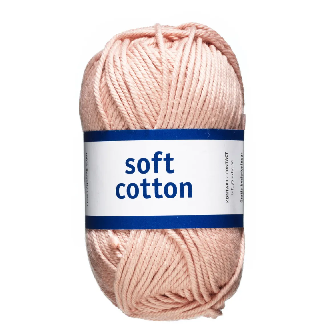 Garn Järbo Soft Cotton 50 g gammelrosa – 8861 Vintage rosé