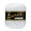 Garn Lammy Lurex 25 g hvit
