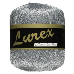 Garn Lammy Lurex 25 g sølv
