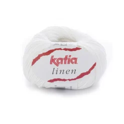 Garn Lin 50 g hvit
