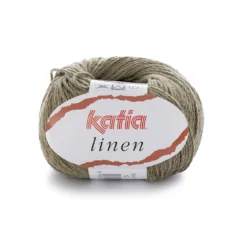Garn Lin 50 g kaki