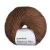 Garn Merino Mix 50 g sjokolade