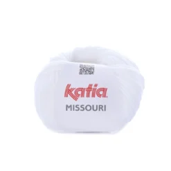 Garn Missouri 50 g hvit