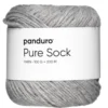 Garn Pure Sock 100 g lysegrå