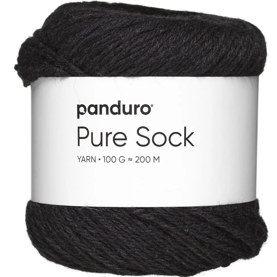 Garn Pure Sock 100 g mørkegrå