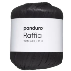 Garn Raffia 40 g svart