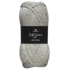 Garn Soft Lama Fine 50 g lysegrå – Formal grey 903