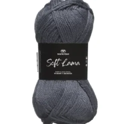 Garn Soft Lama 50 g dueblå – Nightshadow blue 69