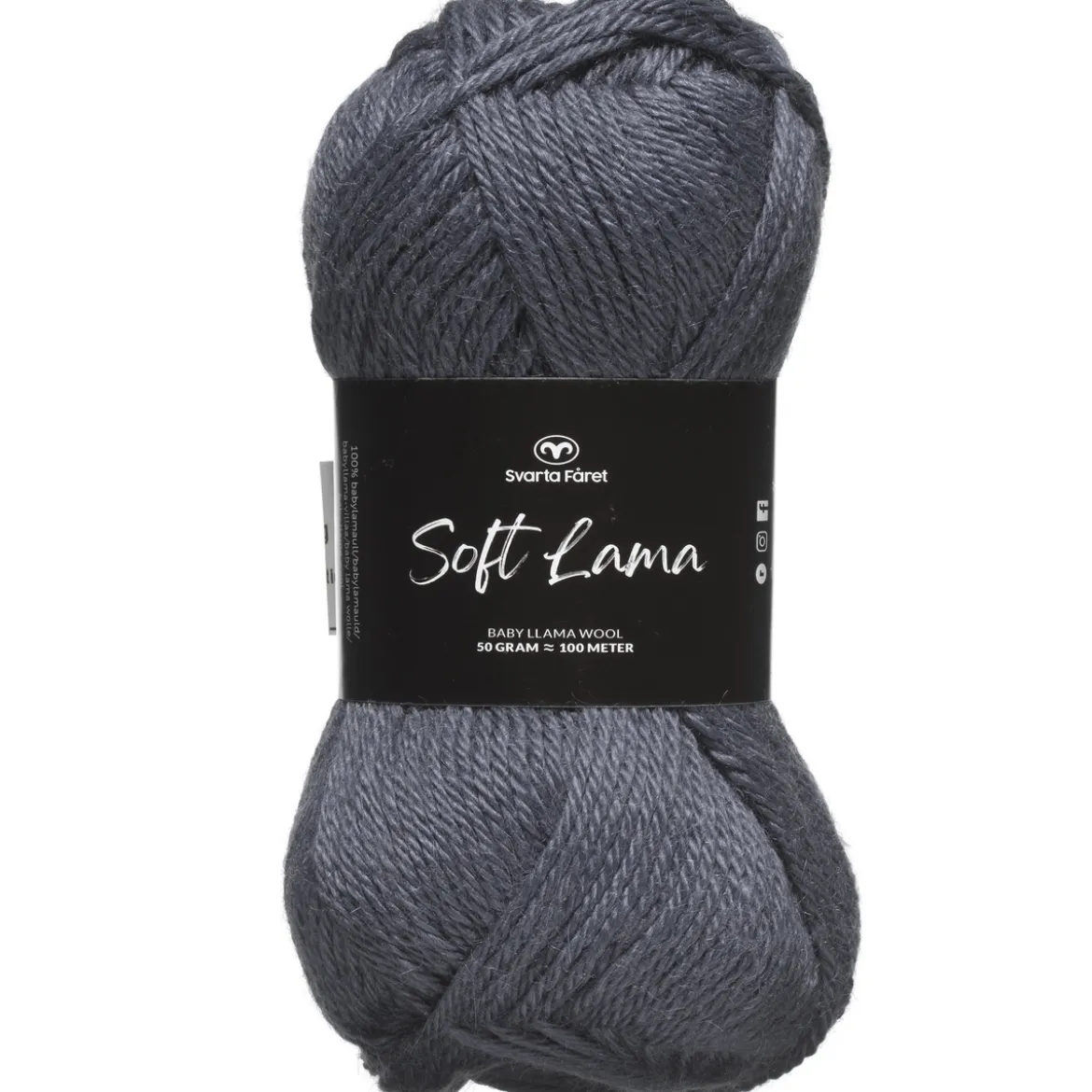Garn Soft Lama 50 g dueblå – Nightshadow blue 69