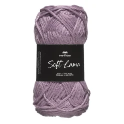 Garn Soft Lama 50 g lyselilla – Lilac bush 61