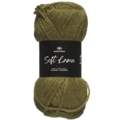 Garn Soft Lama 50 g olivengrønn – Avocado green 83