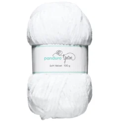 Garn Soft Velvet 100 g hvit