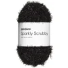 Garn Sparkly Scrubby 50 g svart