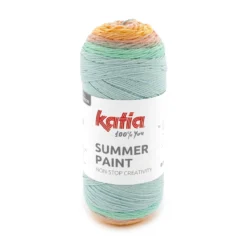Garn Summer Paint 150 g rosa turkis (501 på bildet)