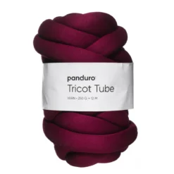Garn Tricot Tube 250 g vinrød
