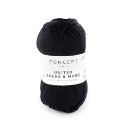 Garn United Socks 25 g svart