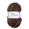 Garn Velvet 100 g mørkebrun