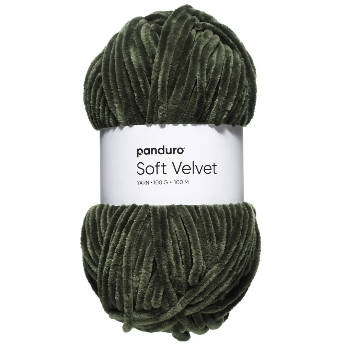 Garn Velvet 100 g mørkegrønn