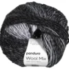 Garn Wool Mix 100 g grå svart