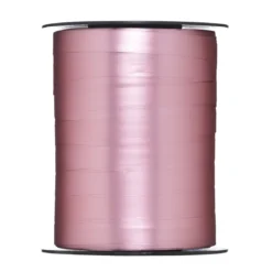 Gavebånd 200 meter på rull, 1 cm bredt – metallic rosa