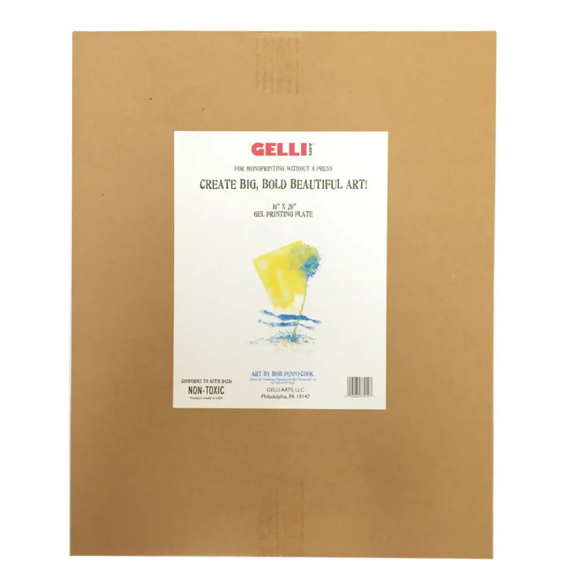 Gelli Arts rektangulær plate 40,6×50,8 cm / 16×20 tommer