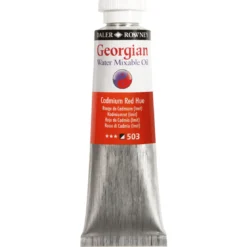 Georgian Water Mixable Oil Colour, vannløselig oljemaling 37 ml Cadmium Red Deep Hue 504