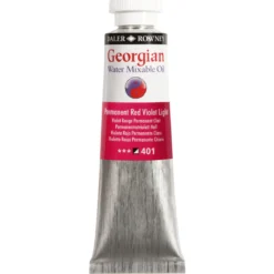 Georgian Water Mixable Oil Colour, vannløselig oljemaling 37 ml Permanent Red Violet Light 401