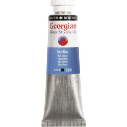 Georgian Water Mixable Oil Colour, vannløselig oljemaling 37 ml Sky Blue 130