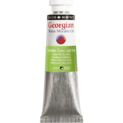 Georgian Water Mixable Oil Colour, vannløselig oljemaling 37 ml Permanent Green Light 347