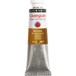 Georgian Water Mixable Oil Colour, vannløselig oljemaling 37 ml Raw Sienna 667