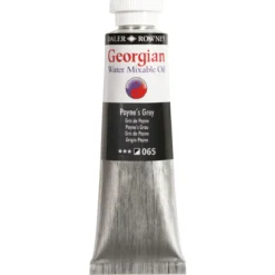 Georgian Water Mixable Oil Colour, vannløselig oljemaling 37 ml Payne’s Grey 0065