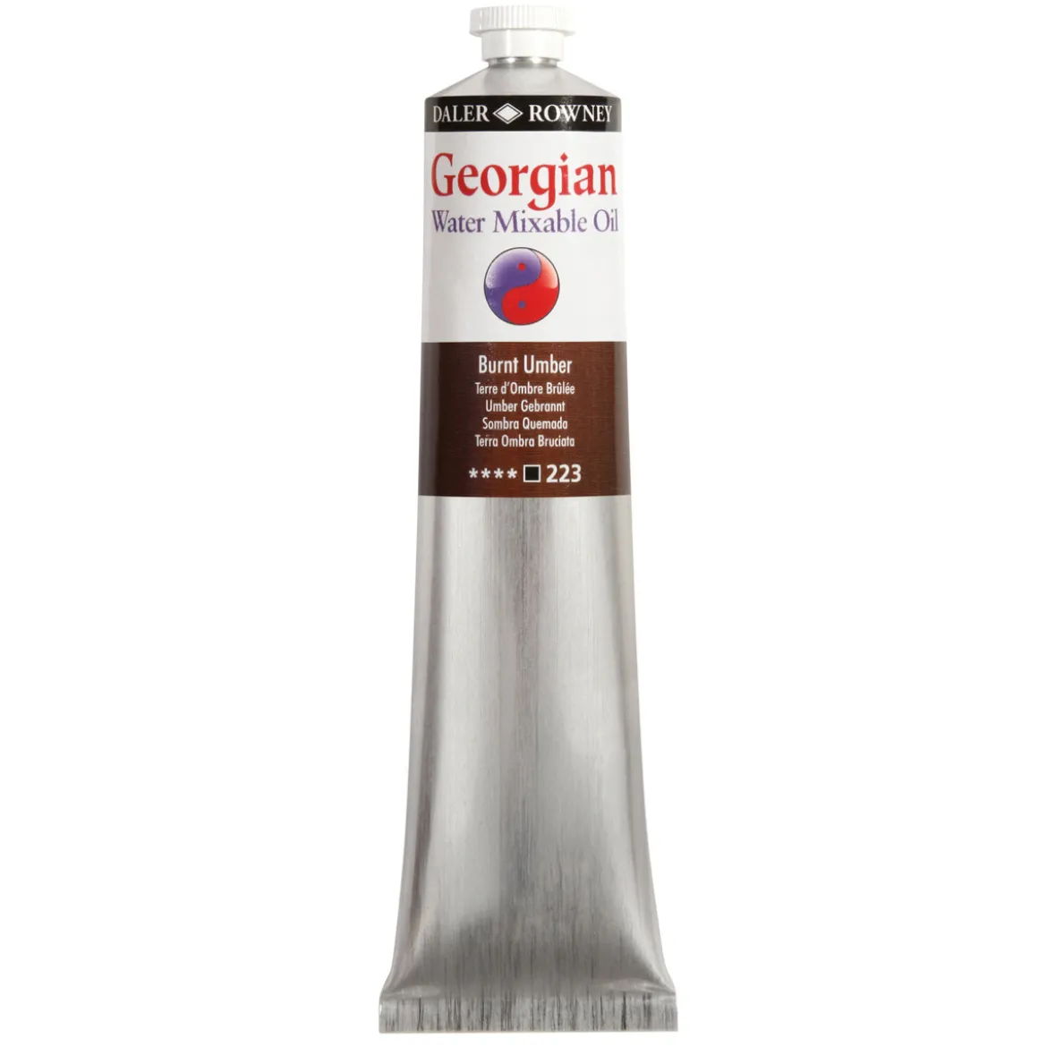Georgian Water Mixable Oil Colour, vannløselig oljemaling 200 ml Raw Umber 247
