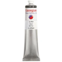 Georgian Water Mixable Oil Colour, vannløselig oljemaling 200 ml Zinc White 001