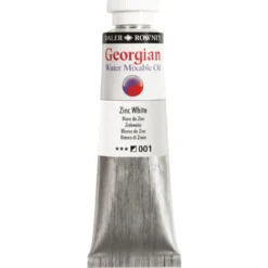 Georgian Water Mixable Oil Colour, vannløselig oljemaling 37 ml Zinc White 001