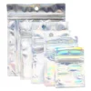 Gjenlukkbare iriserende polybags 10 stk. 6×8, 7×10, 8×11, 10×12 og 12×15 cm