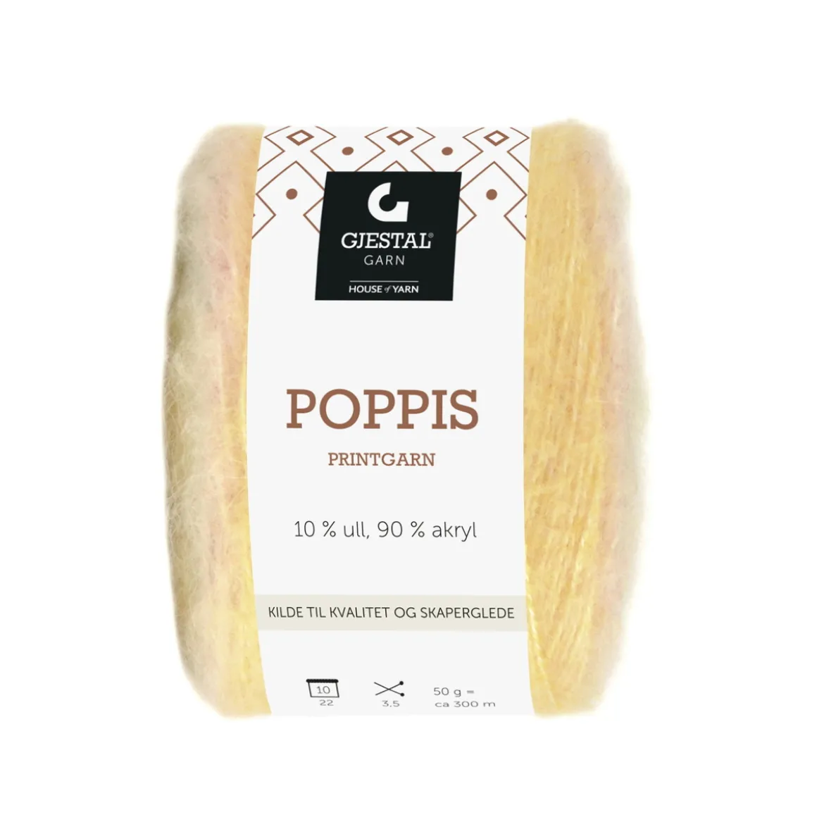 Gjestal Garn Poppis printgarn 50 g pastell – gradert garn