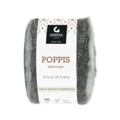 Gjestal Garn Poppis printgarn 50 g grå – gradert garn
