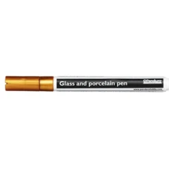 Glass- og porselenspenn gull