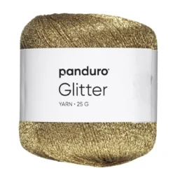 Glittergarn 25 g gull