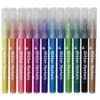 Glitter Markers, 12 fine markers med glade farger og glitter